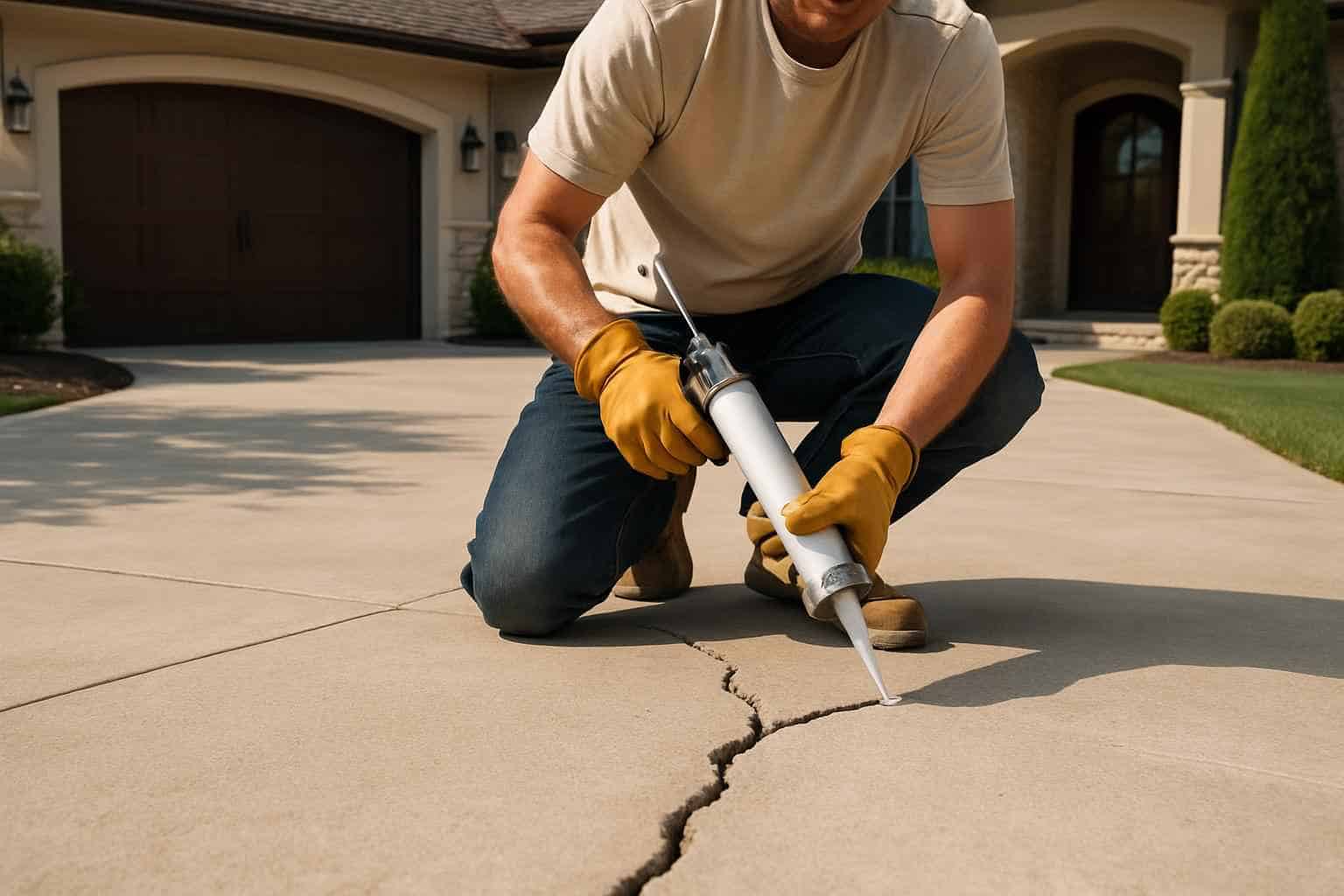 Driveway Crack Repair Service in Johnson City TX