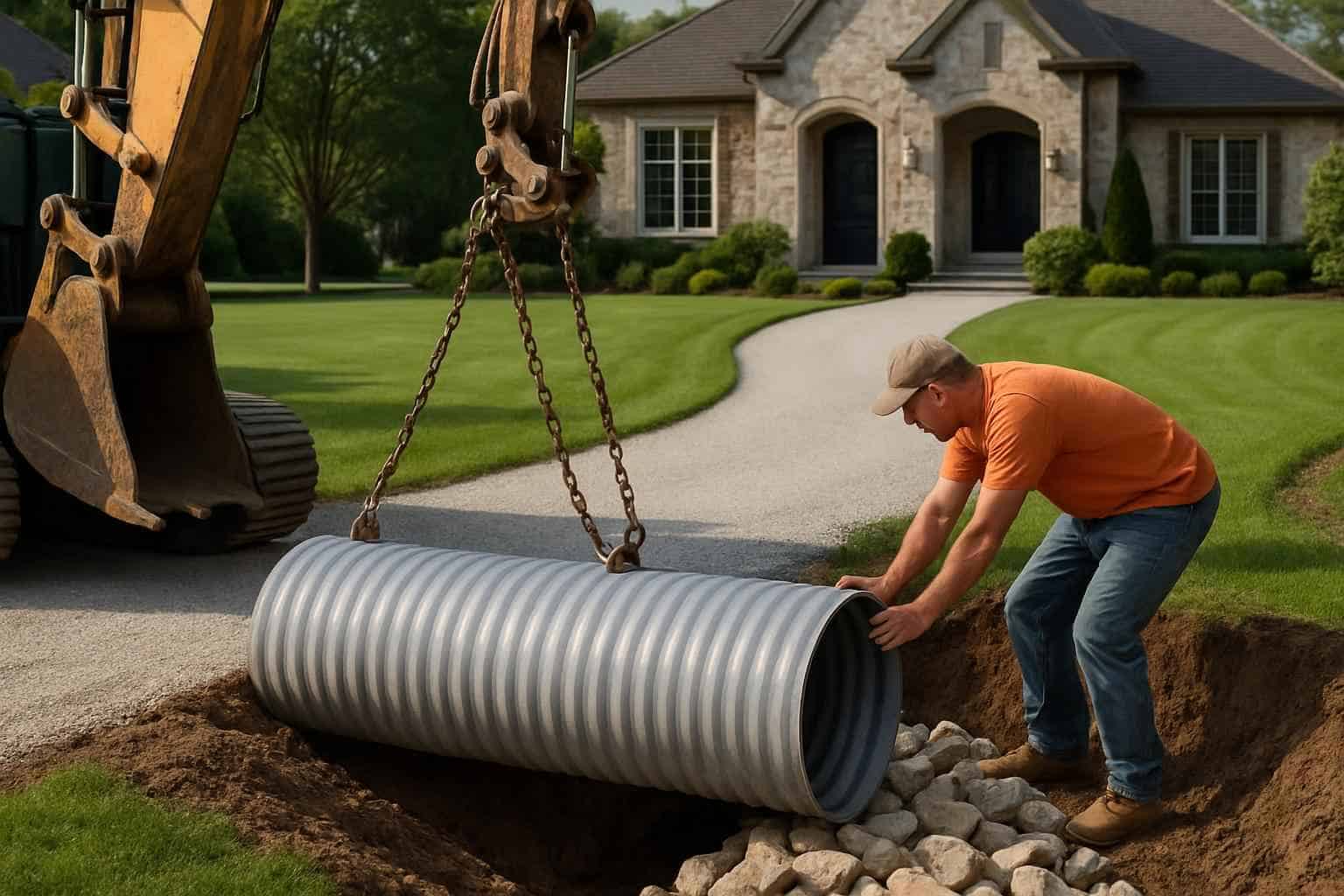 Driveway Culvert Installation Service in Ingram TX