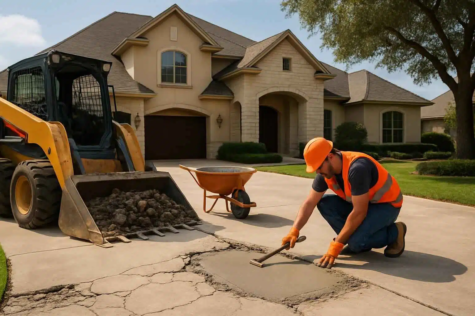 Concrete Driveway Contractor In Sisterdale TX Driveway Repair Service in Sisterdale TX