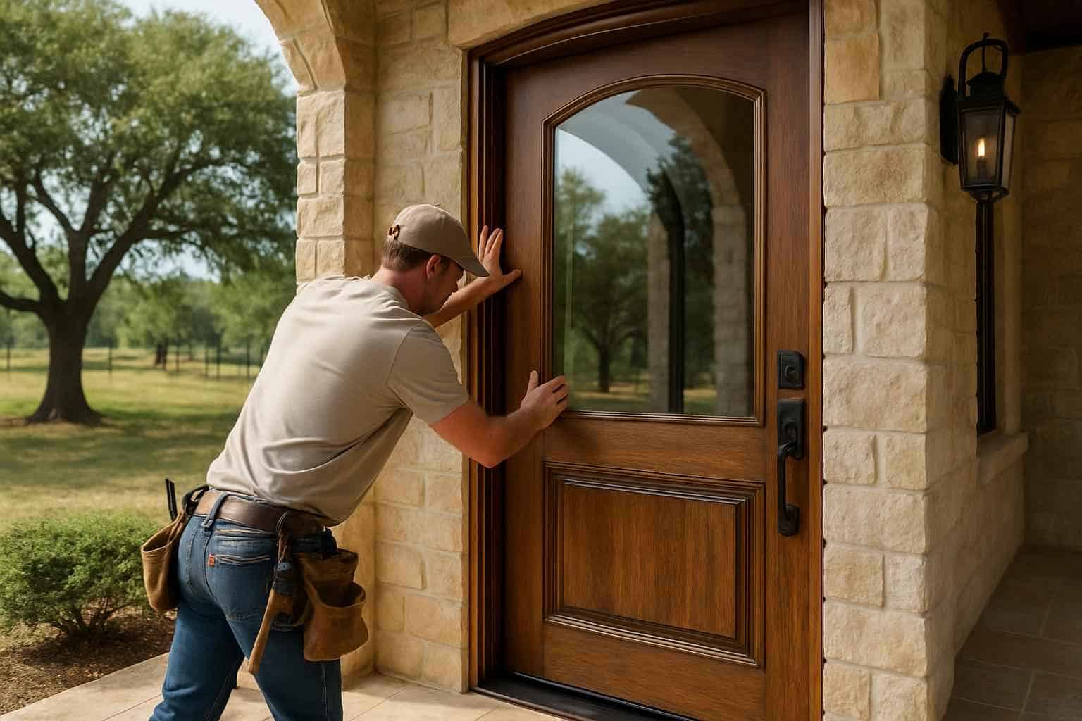 Exterior Door Installer in Waring TX