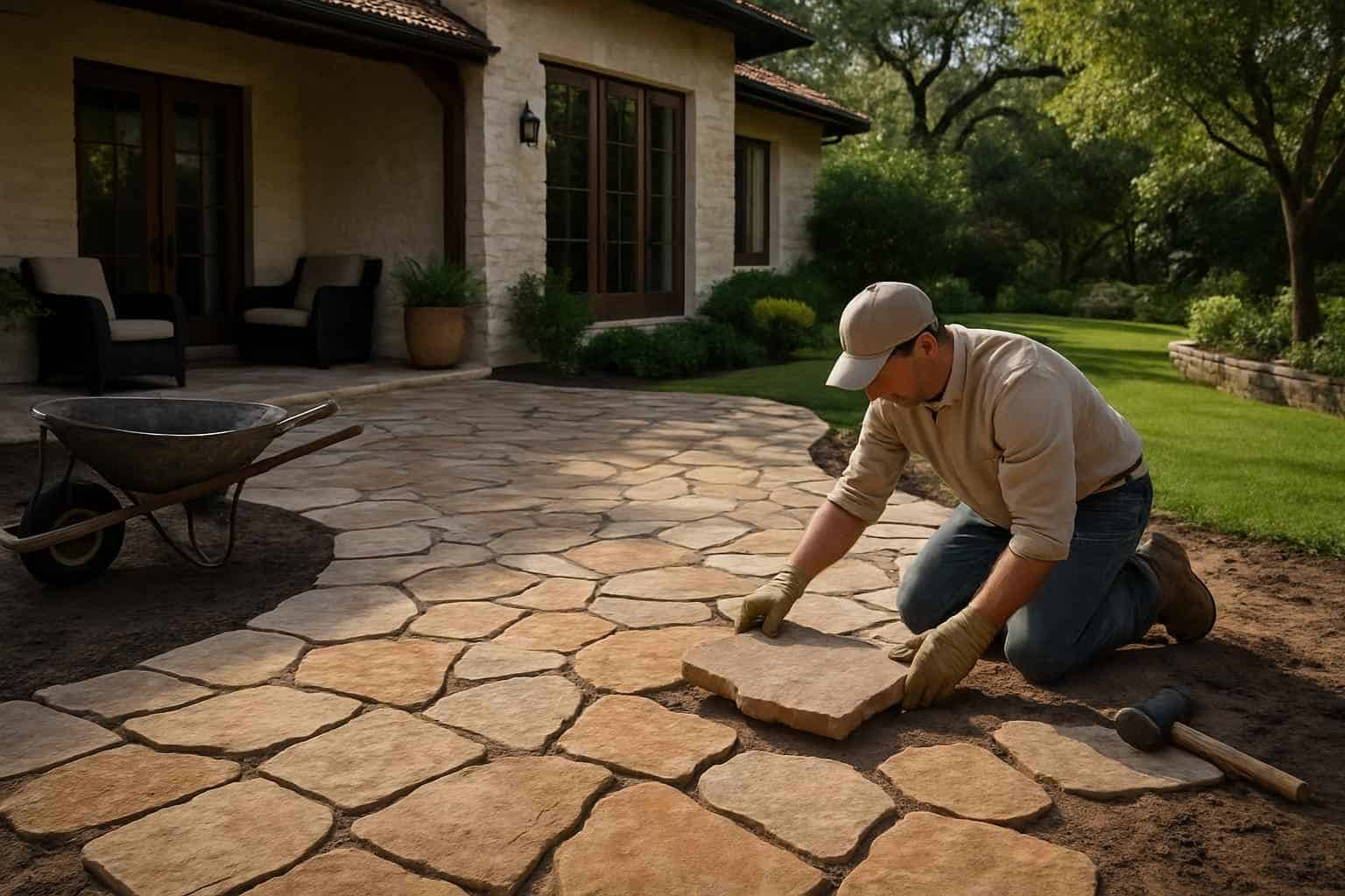 Flagstone Patio Installer in Center Point TX