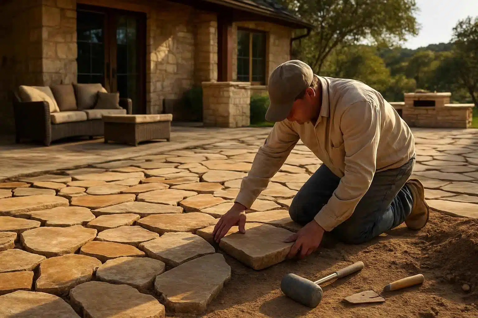 Patio Construction Contractor In Sisterdale TX Flagstone Patio Installer in Sisterdale TX