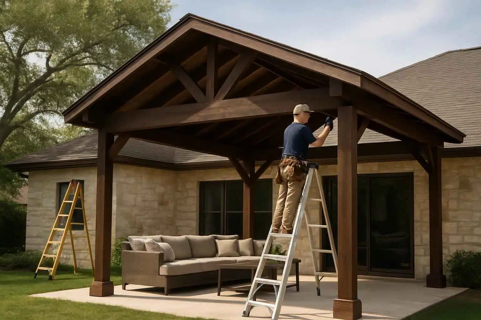 Freestanding Patio Cover Contractor in Center Point TX