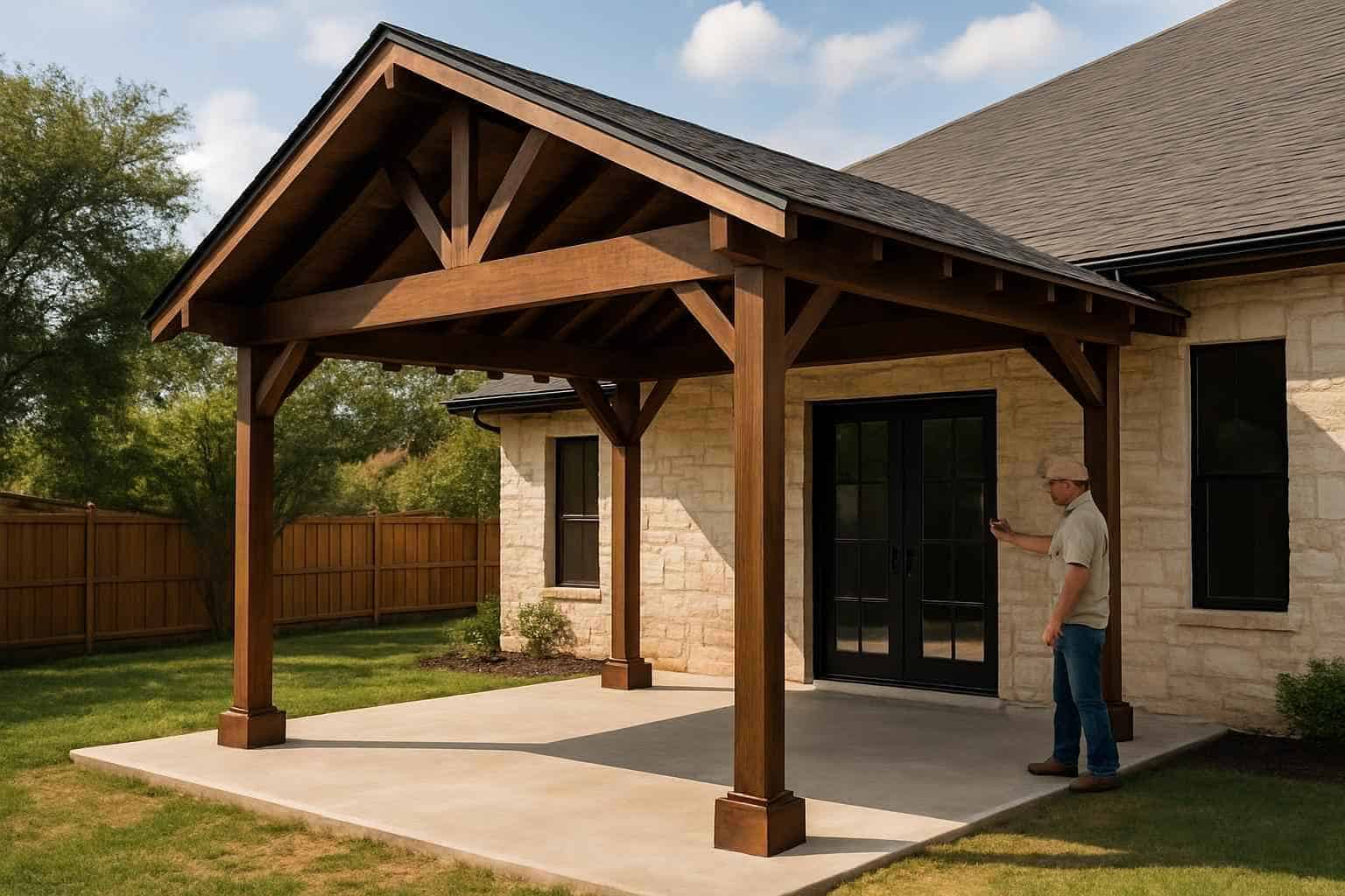 Freestanding Patio Cover Contractor in Ingram TX