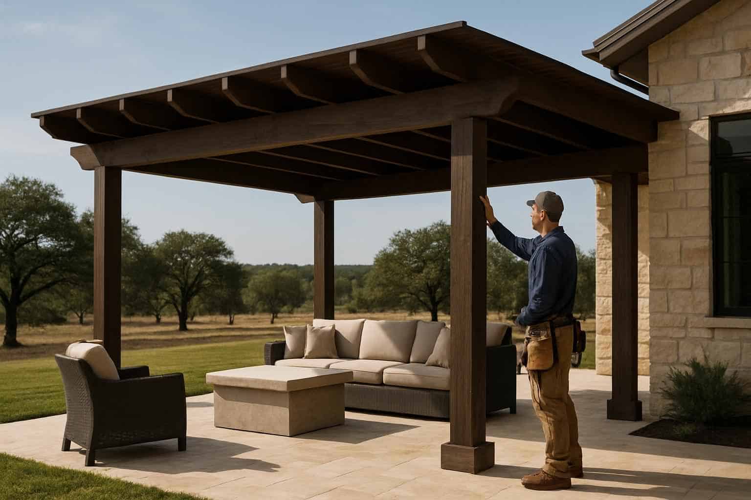 Freestanding Patio Cover Contractor in Johnson City TX