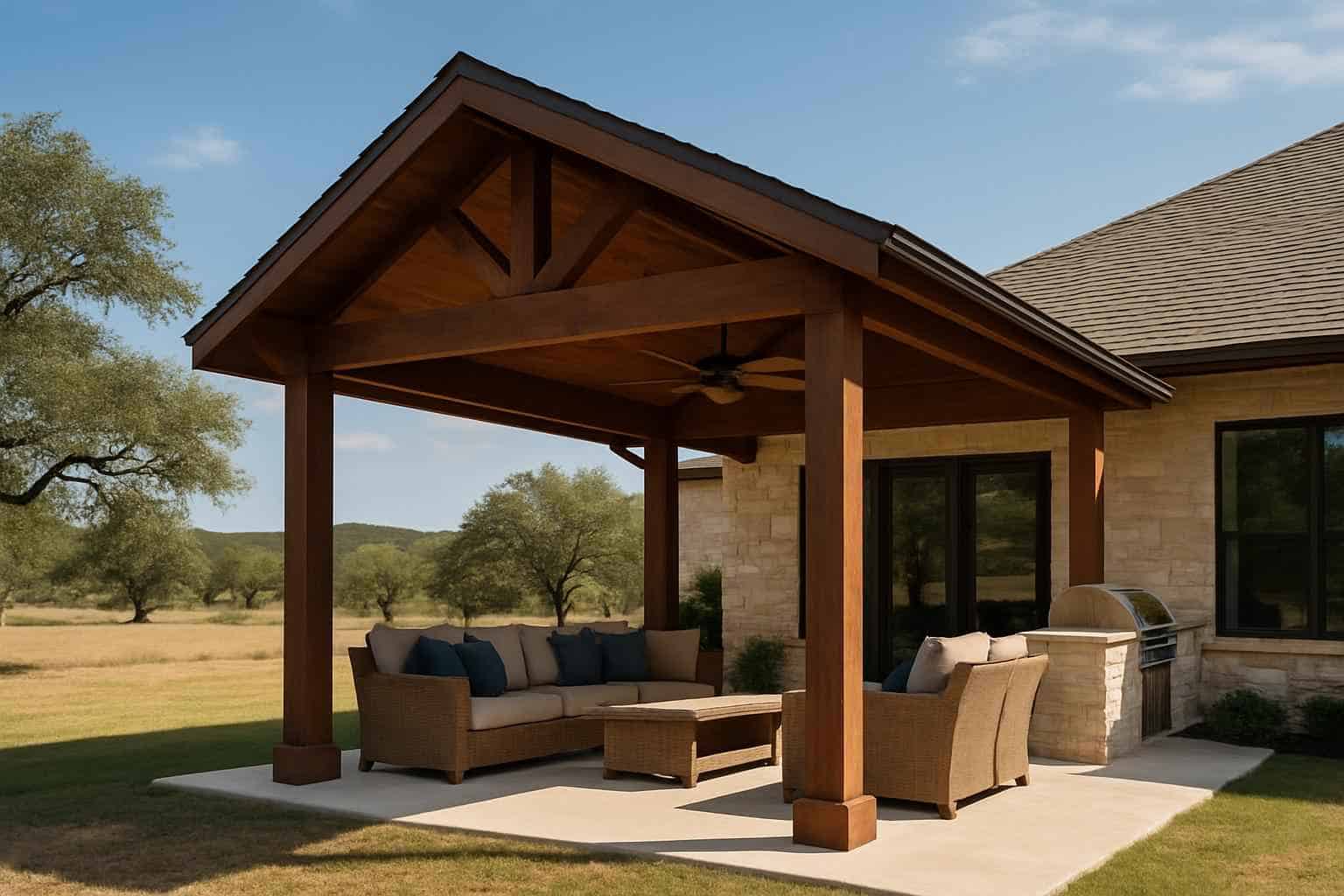 Freestanding Patio Cover Contractor in Sisterdale TX