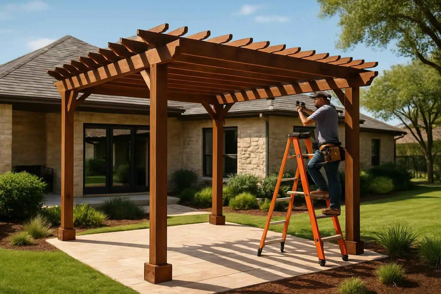 Pergola Contractor In Ingram TX Freestanding Pergola Installer in Ingram TX