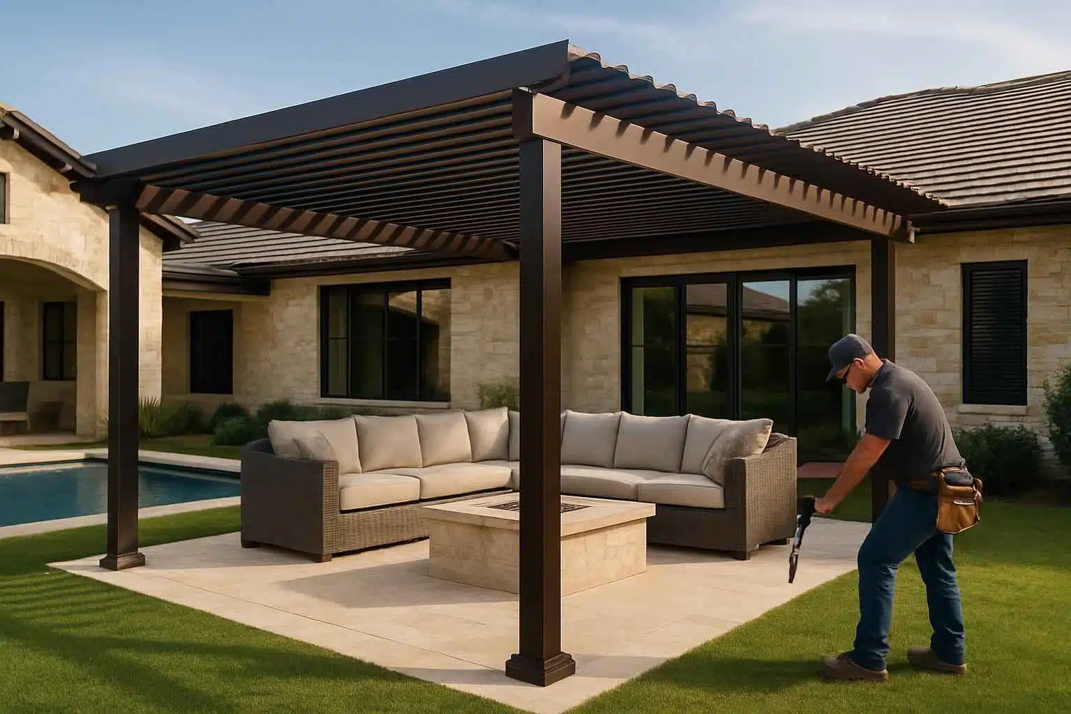 Freestanding Pergola Installer in Waring TX