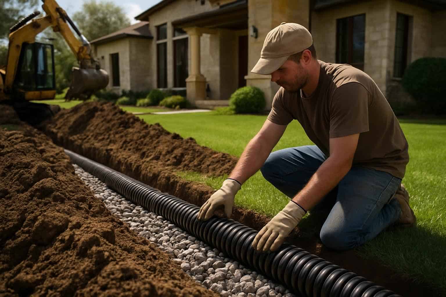 Drainage Solutions Contractor In Blanco TX French Drain Installation Contractor in Blanco TX