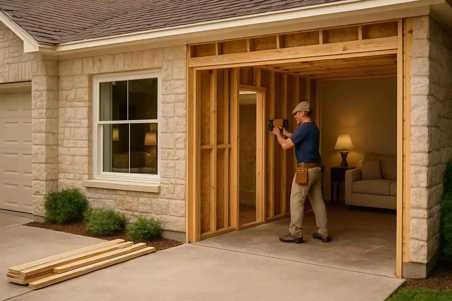 Garage Conversion Contractor in Ingram TX