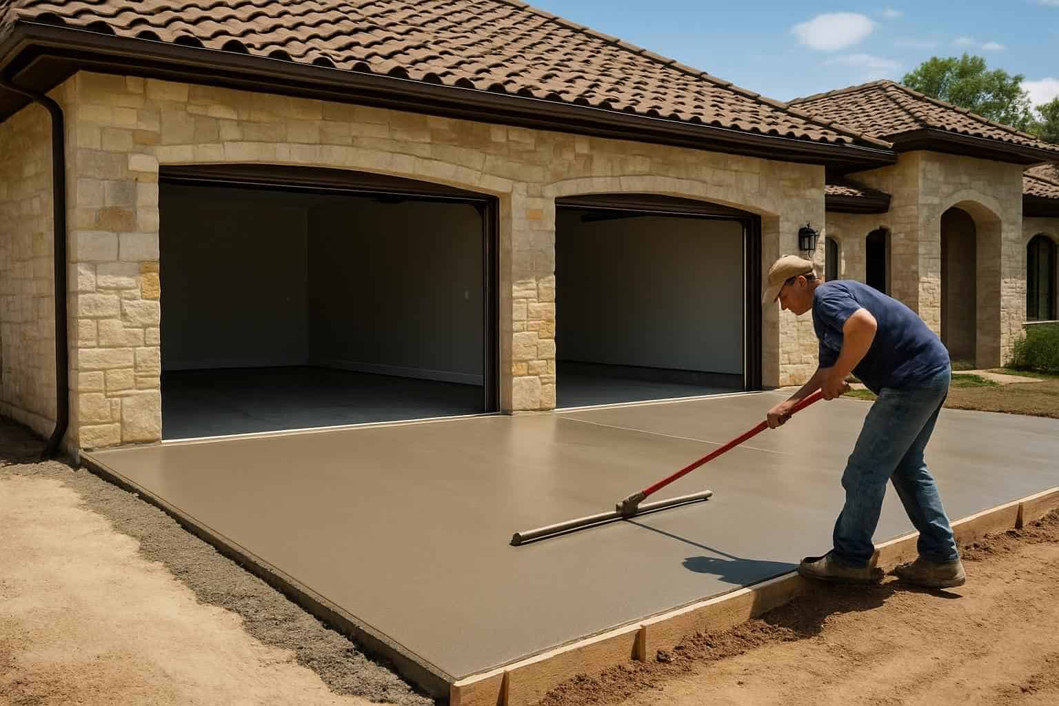 Concrete Slabs Foundations Contractor In Waring TX Garage Slab Installation Service in Waring TX