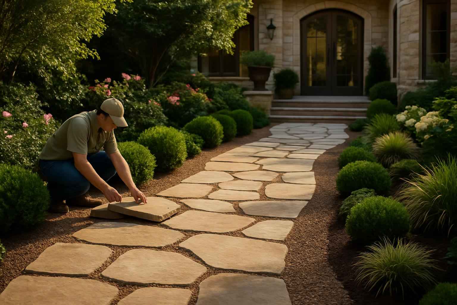 Path Walkway Contractor In Camp Verde TX Garden Path Installation Service in Camp Verde TX