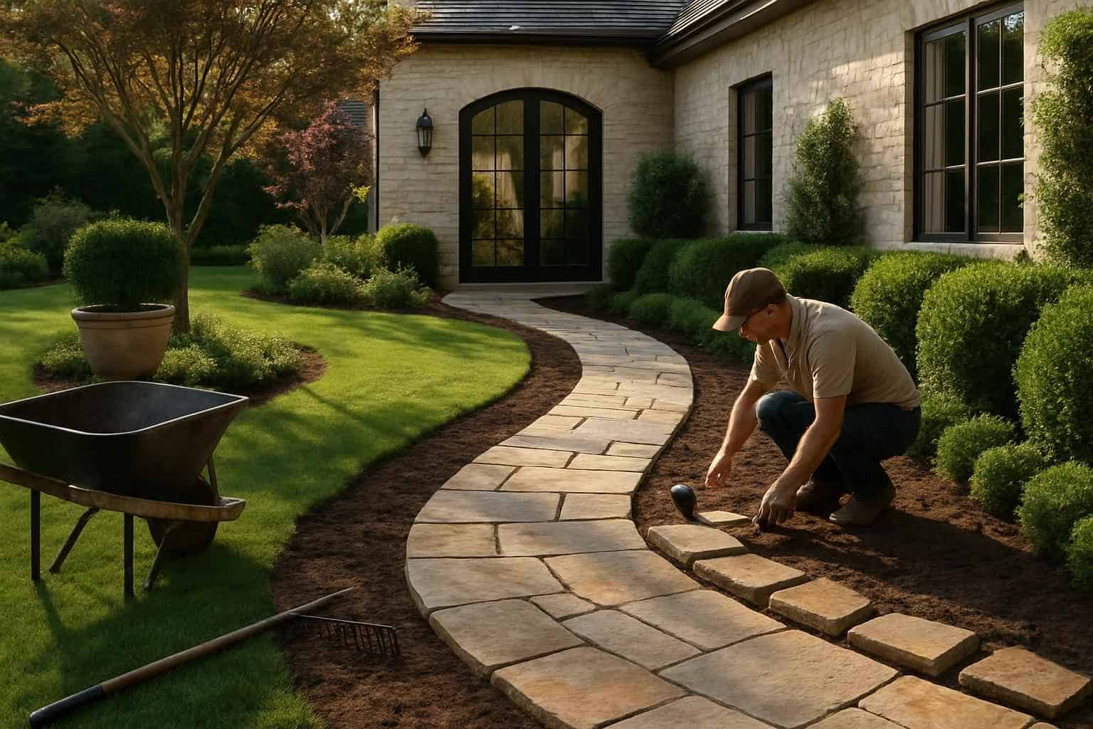 Garden Path Installation Service in Ingram TX