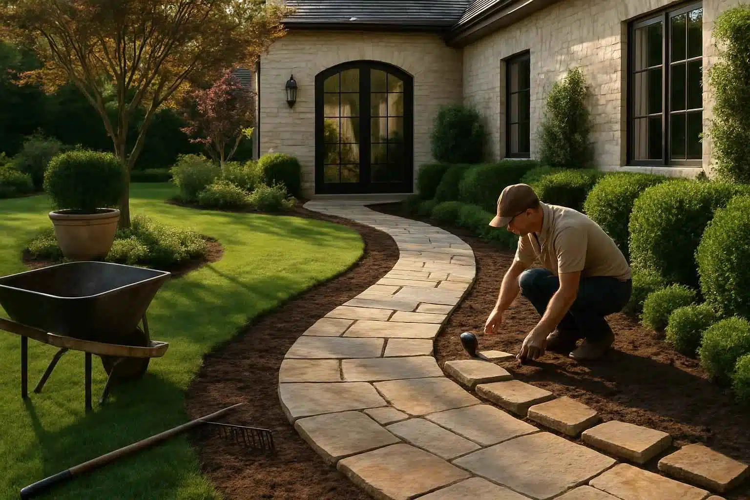 Garden Path Installation Service in Ingram TX