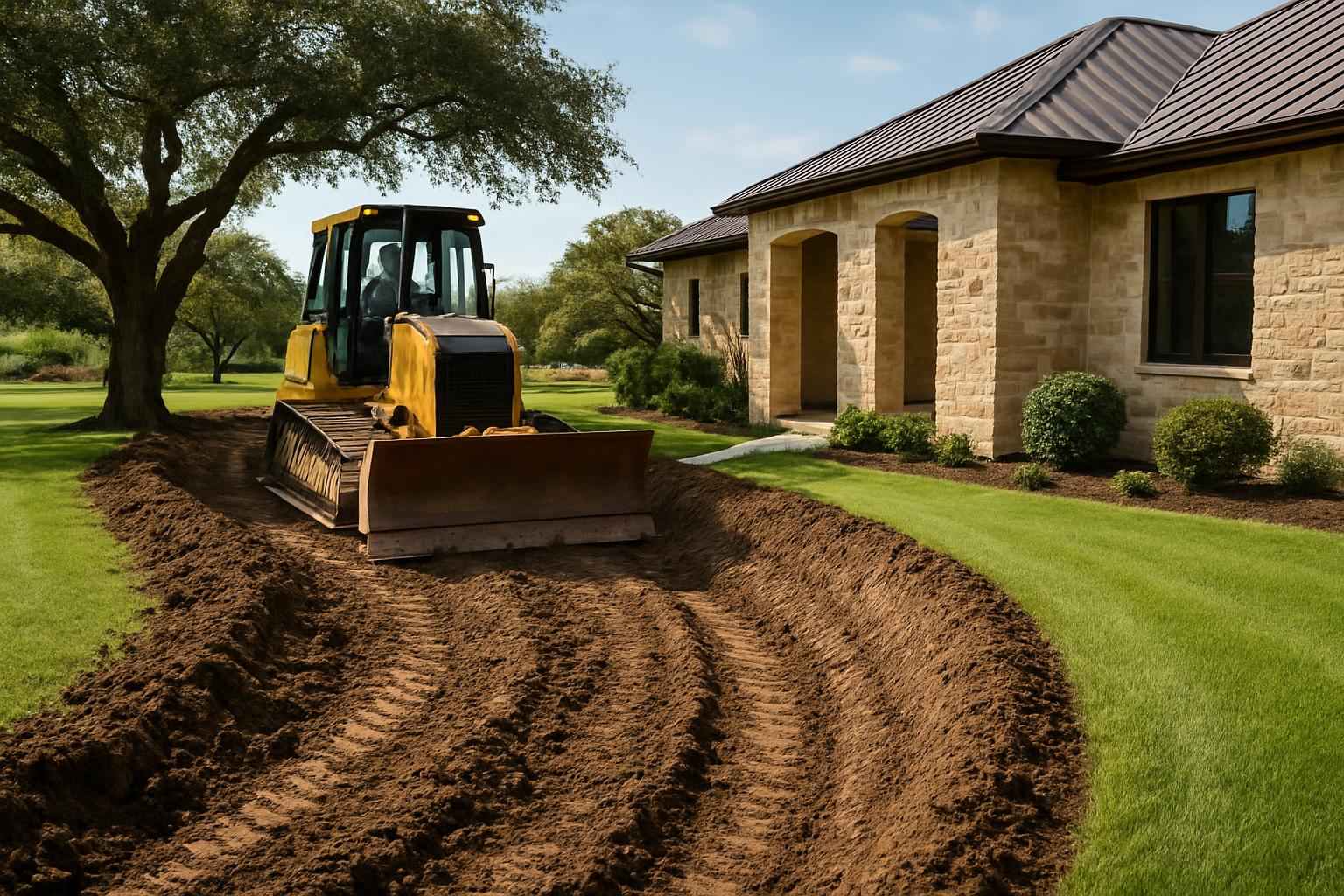 Grading Swale Contractor in Ingram TX