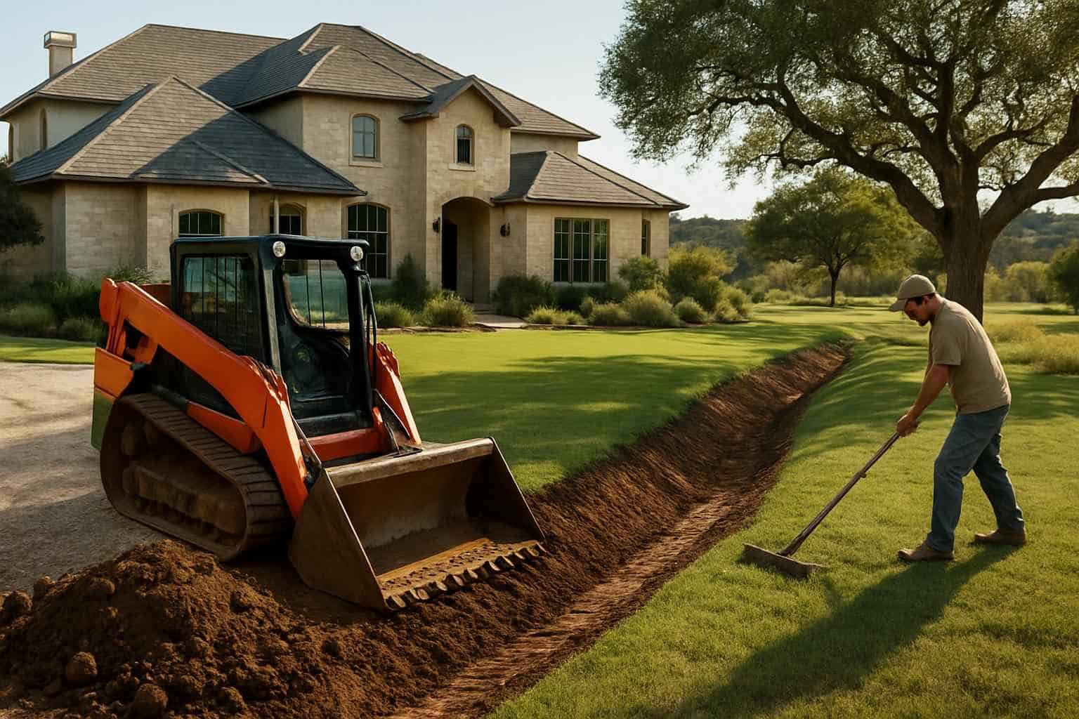 Grading Swale Contractor in Sisterdale TX