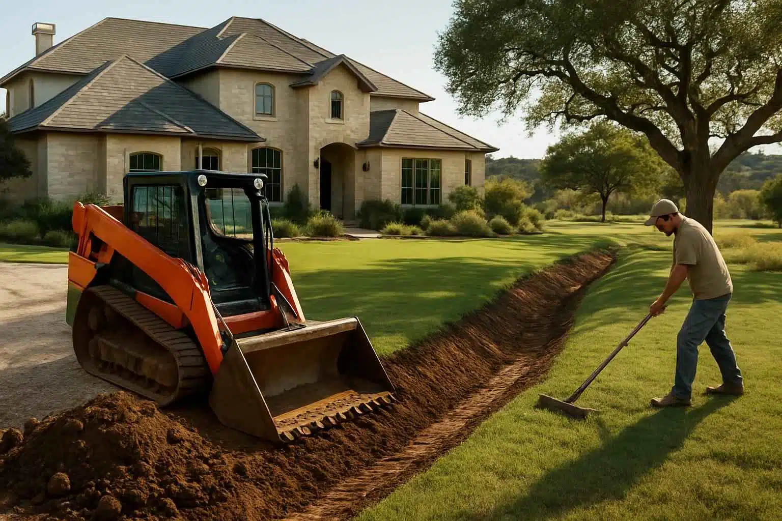 Grading Swale Contractor in Sisterdale TX