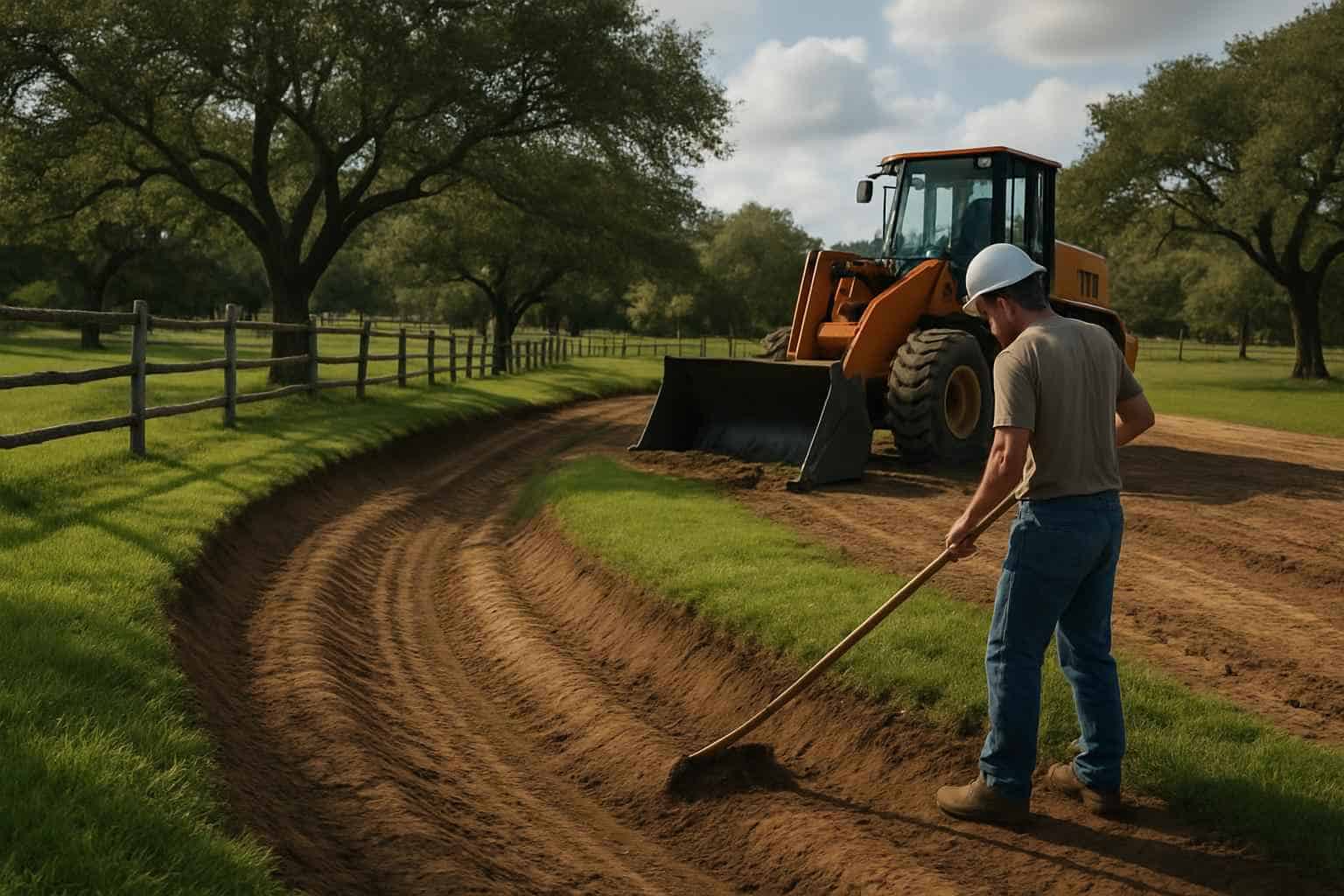 Grading Swale Contractor in Waring TX