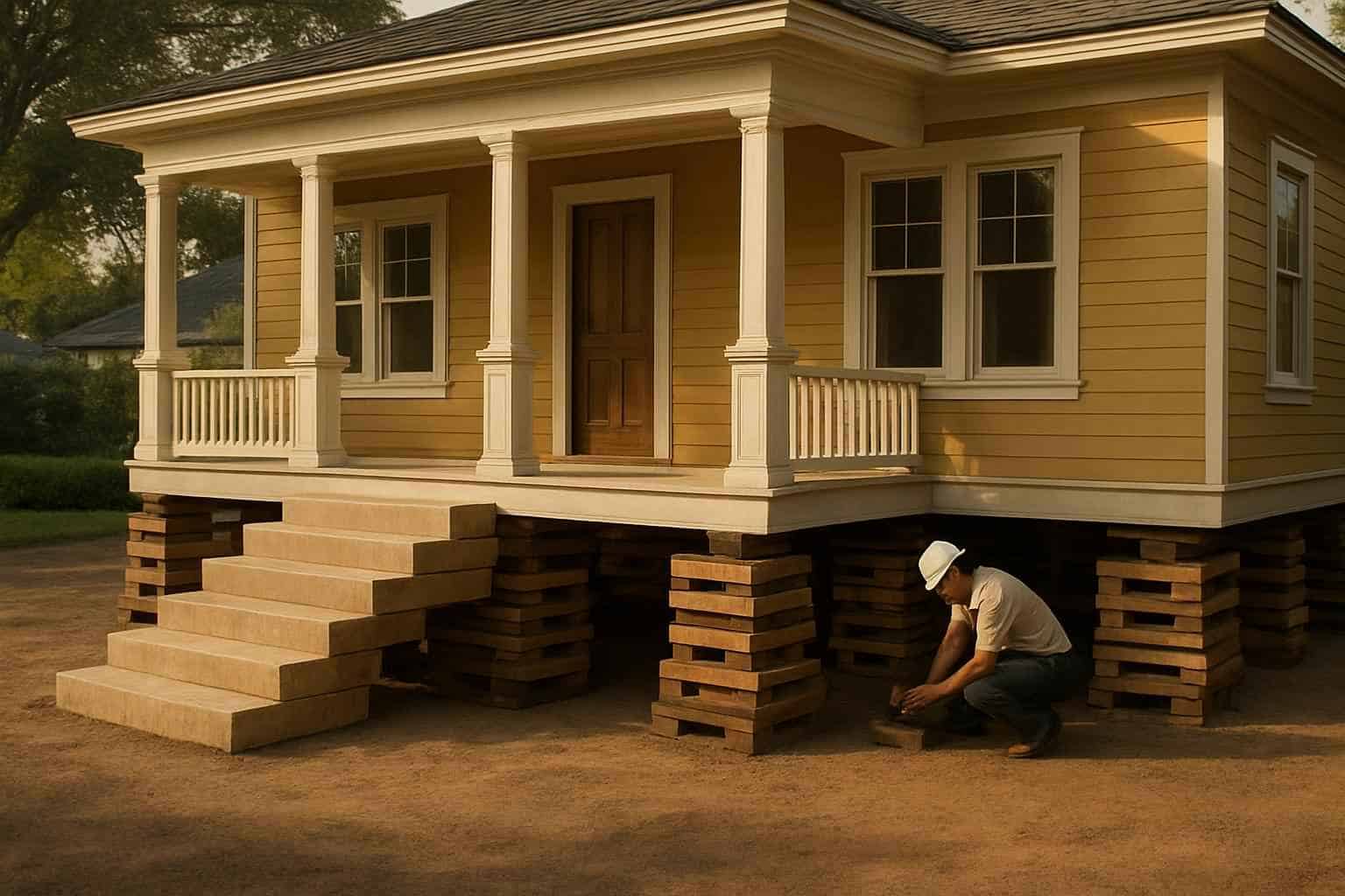 House Lifting Shimming Contractor in Ingram TX