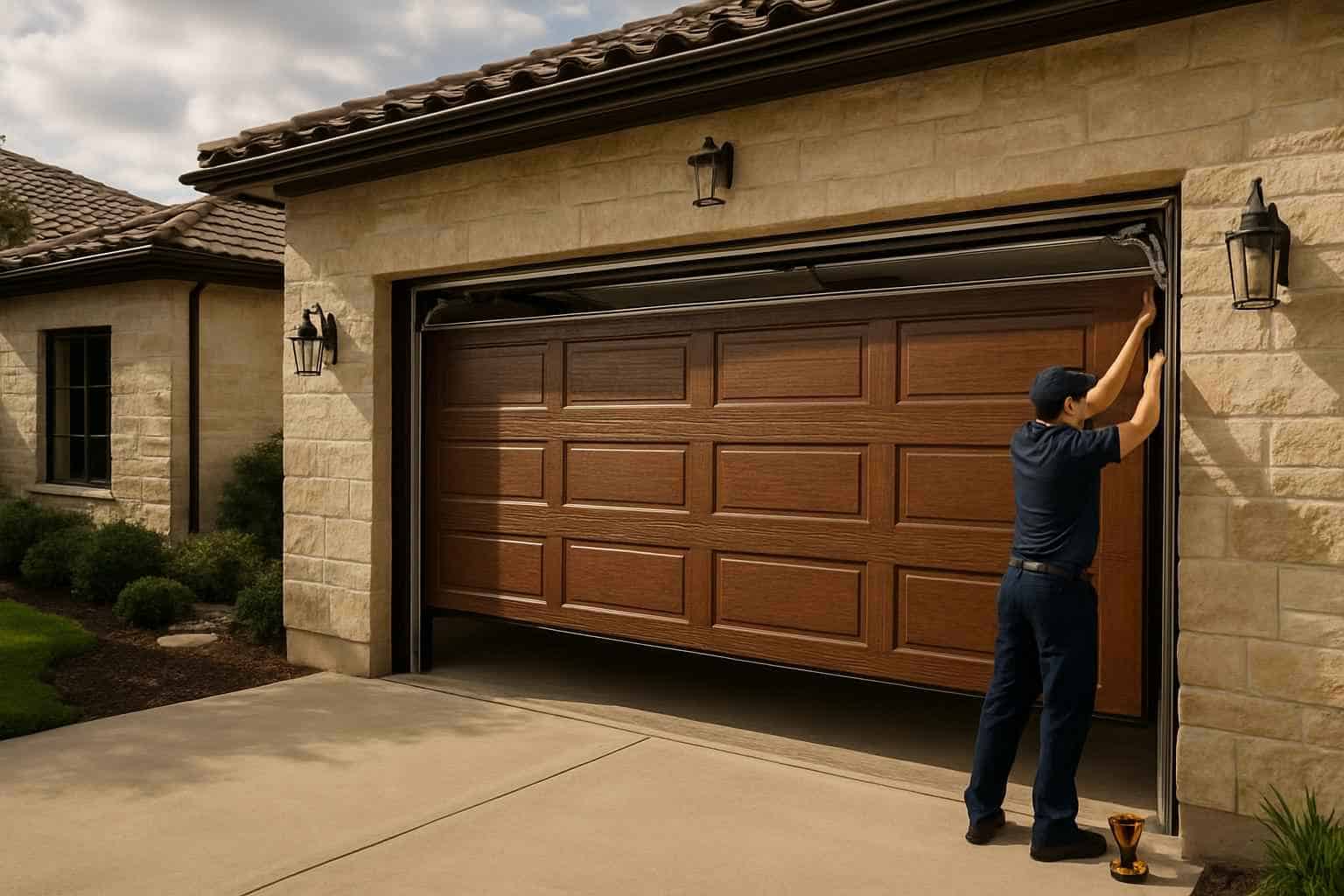Insulated Garage Door Installation Service in Sisterdale TX