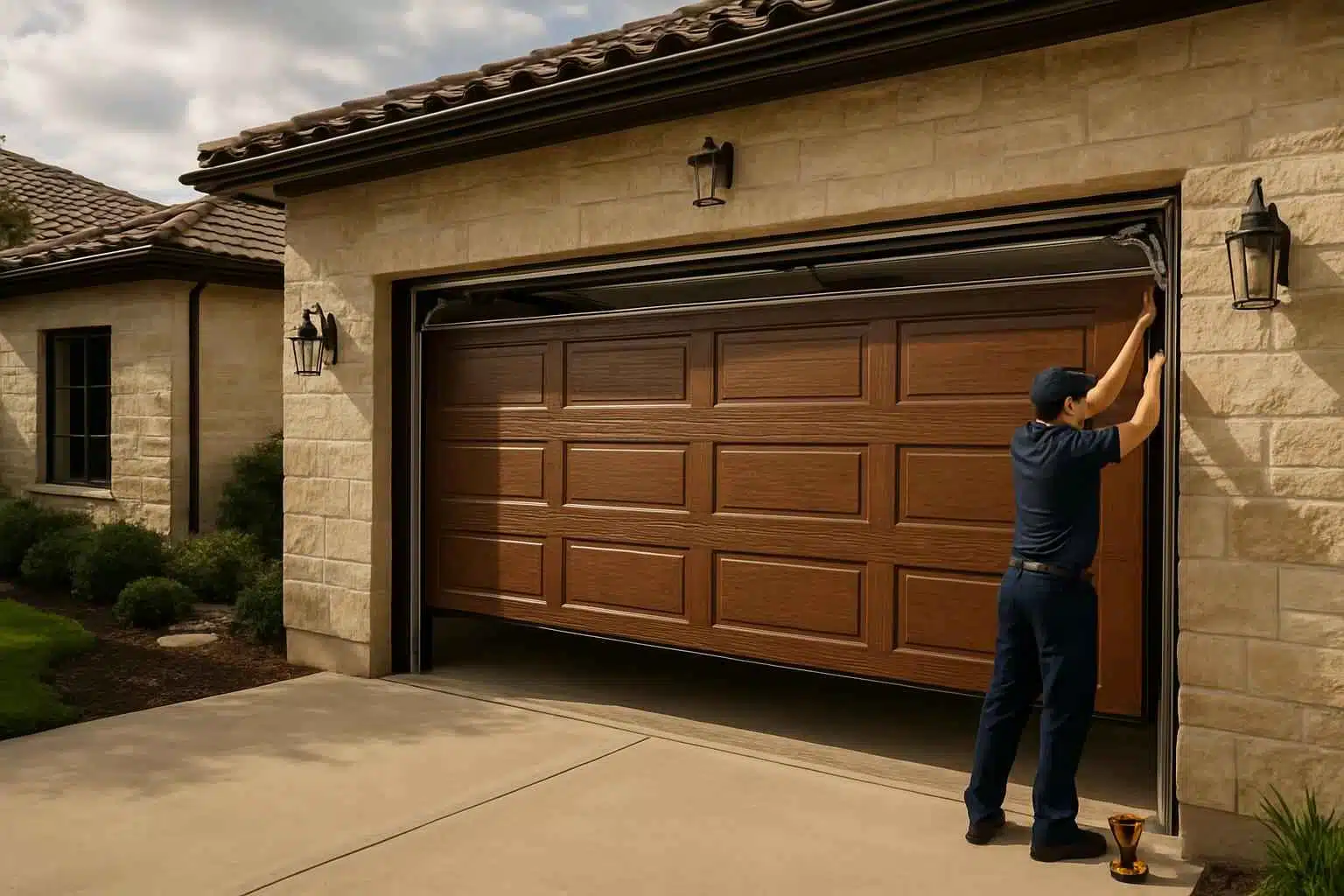 Garage Door Installation Contractor In Sisterdale TX Insulated Garage Door Installation Service in Sisterdale TX