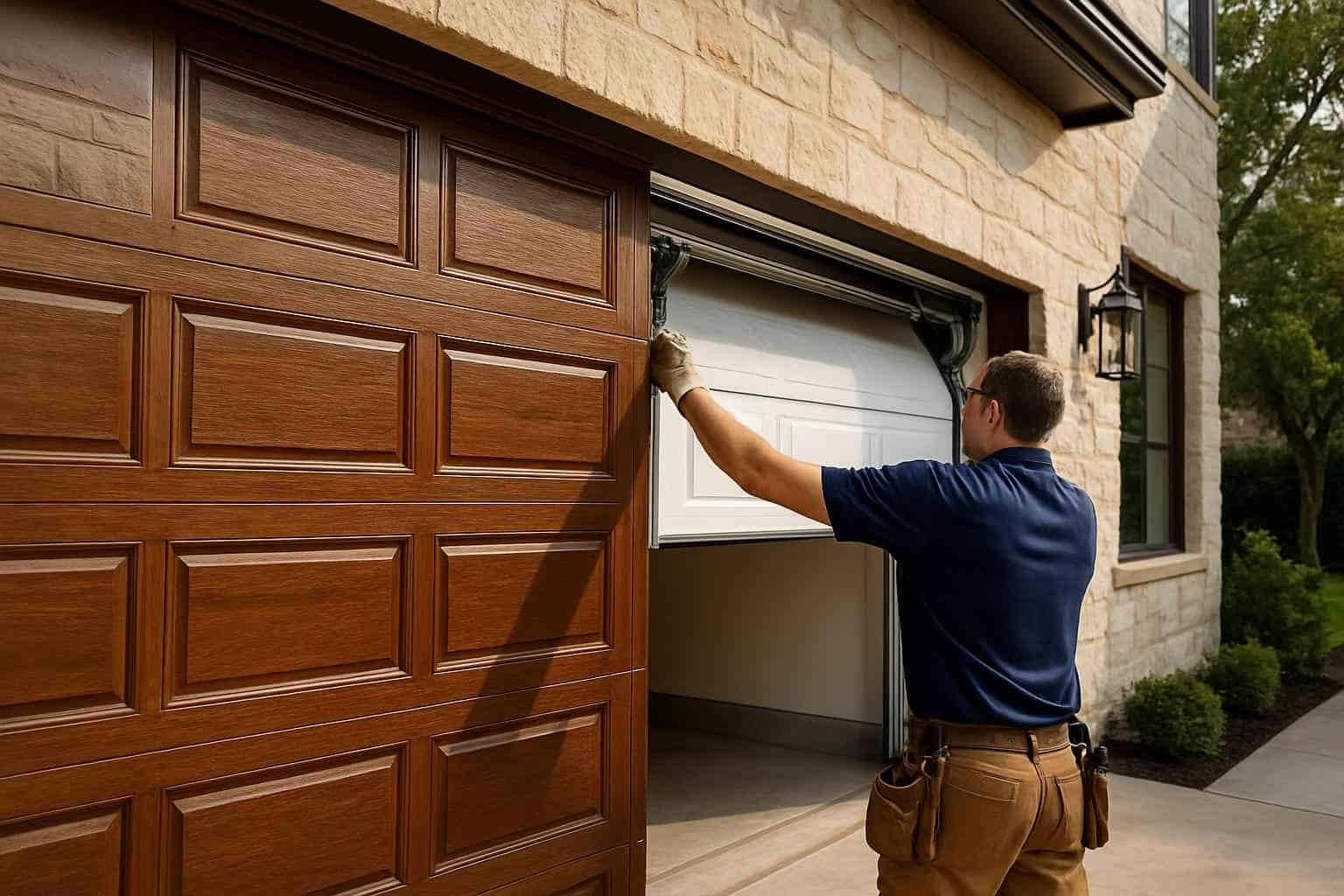 Insulated Garage Door Installation Service in Waring TX