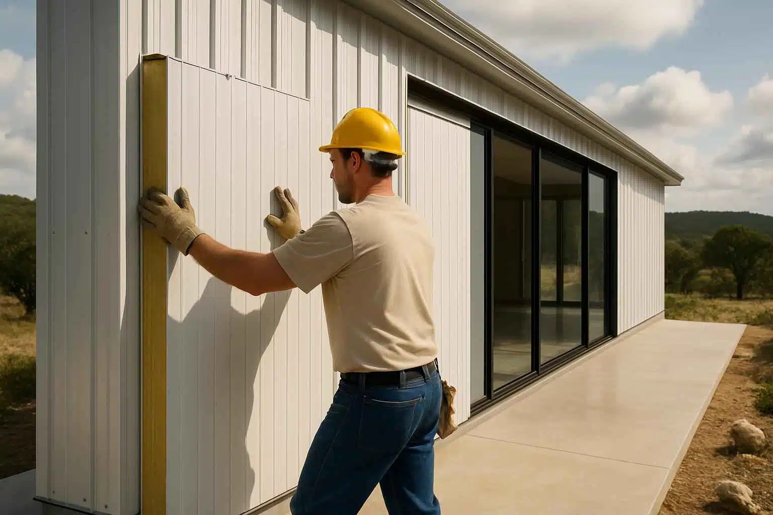 Metal Building Construction Contractor In Sisterdale TX Insulated Metal Panel Installer in Sisterdale TX