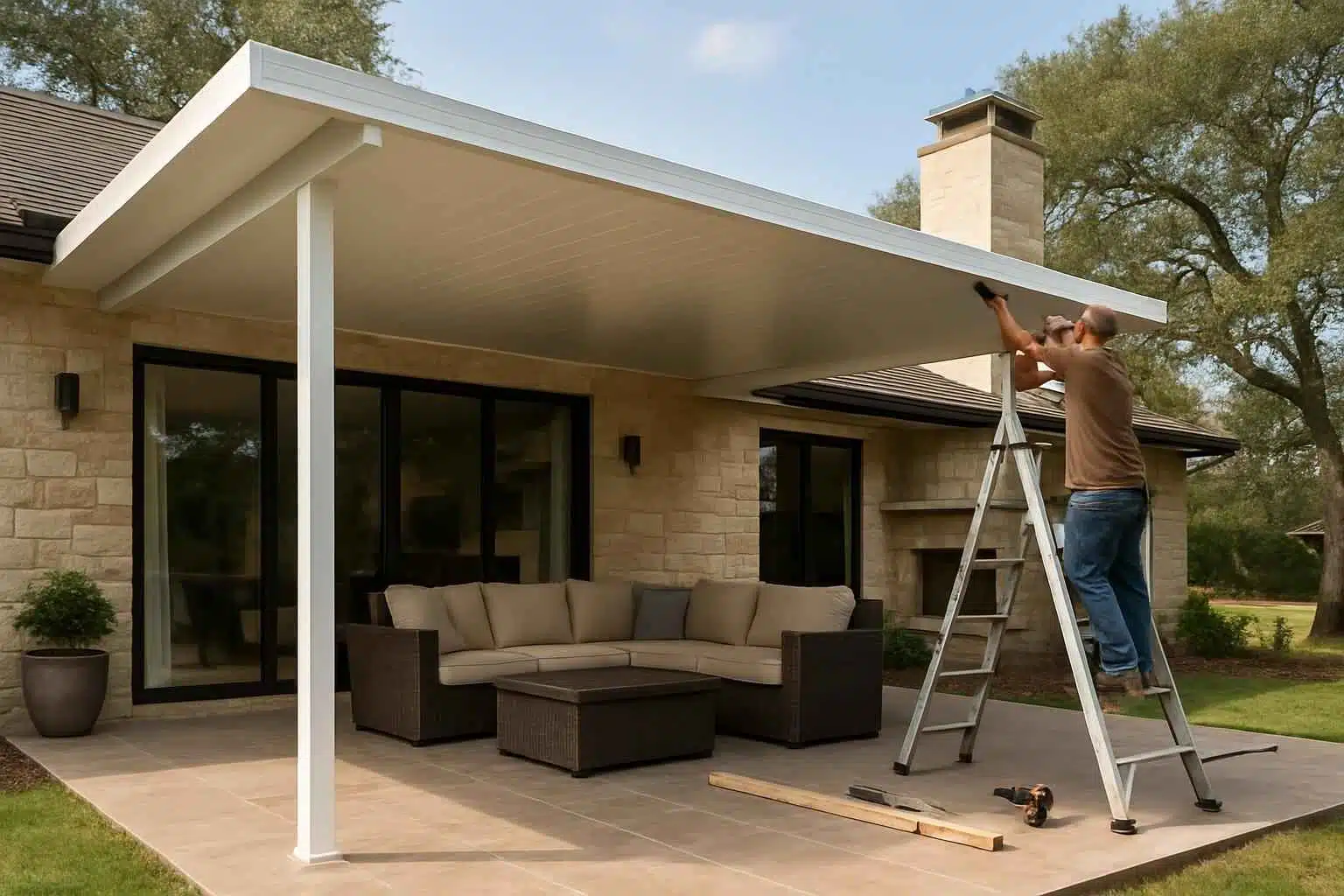 Patio Cover Installation Contractor In Johnson City TX Insulated Patio Cover Installation in Johnson City TX