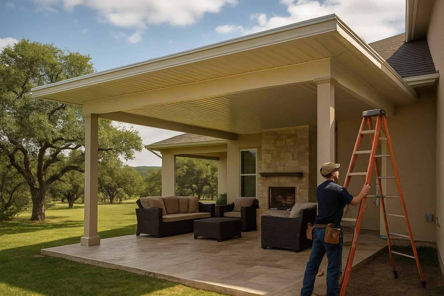Insulated Patio Cover Installation in Sisterdale TX