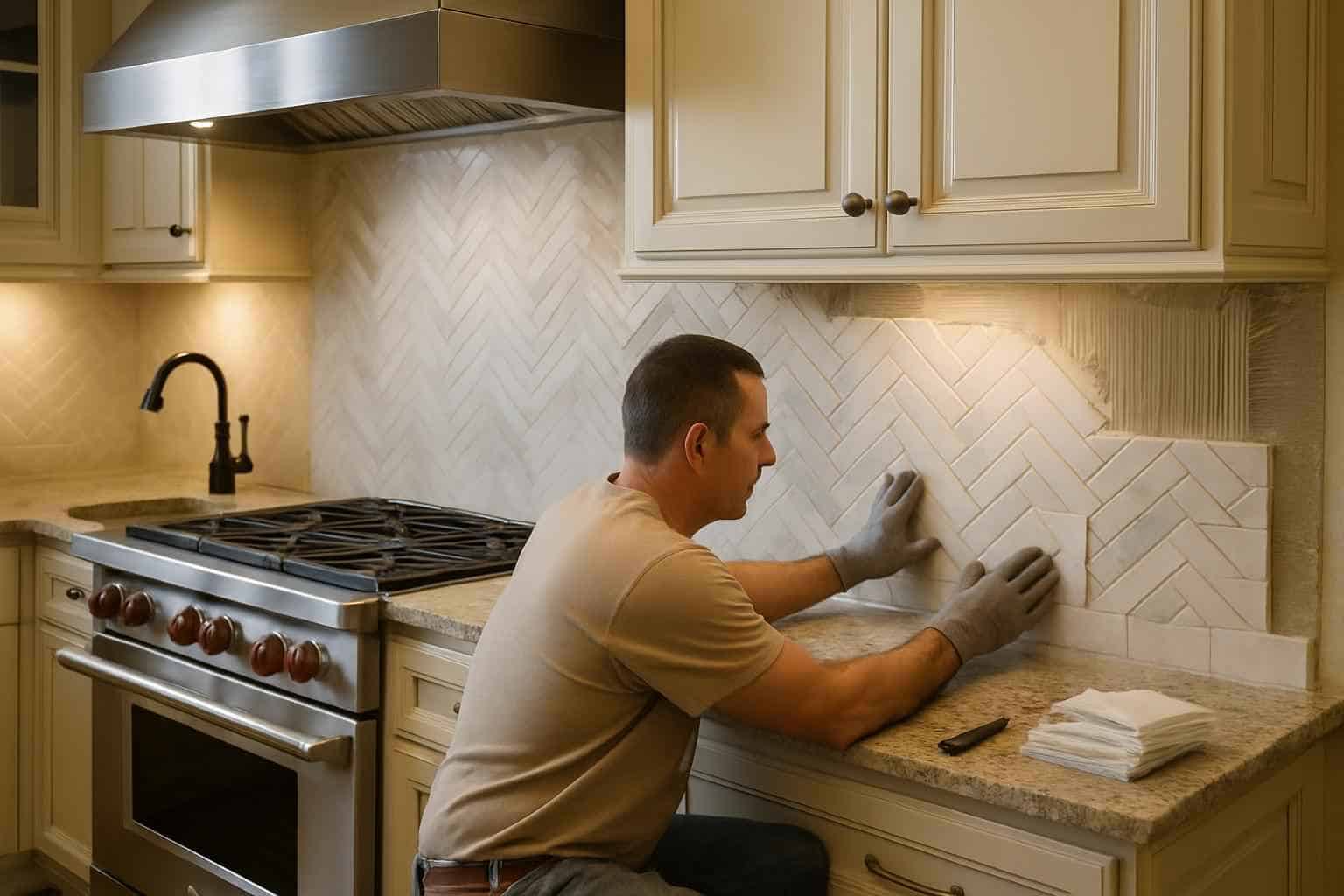 Tile Contractor In Waring TX Kitchen Backsplash Tile Installer in Waring TX