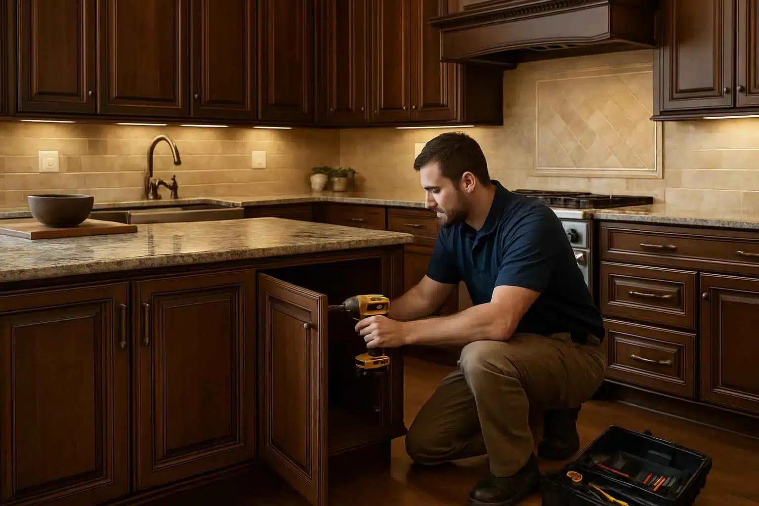 Kitchen Cabinet Repair Service in Ingram TX