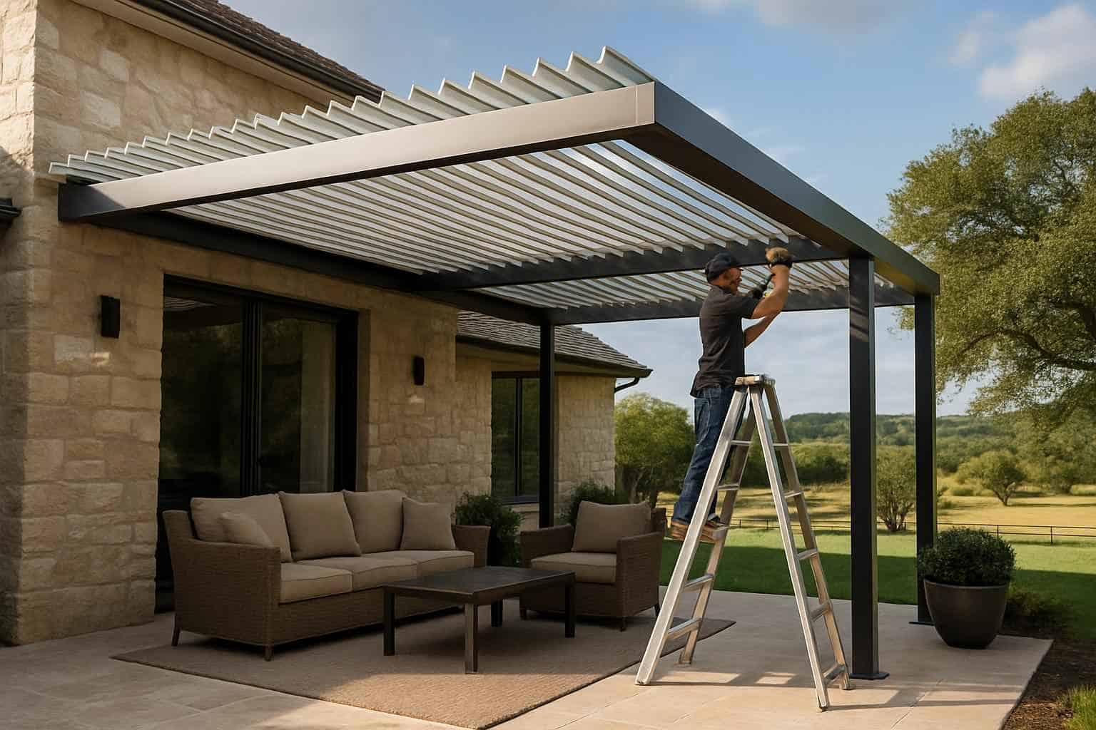 Louvered Patio Cover Installer in Sisterdale TX