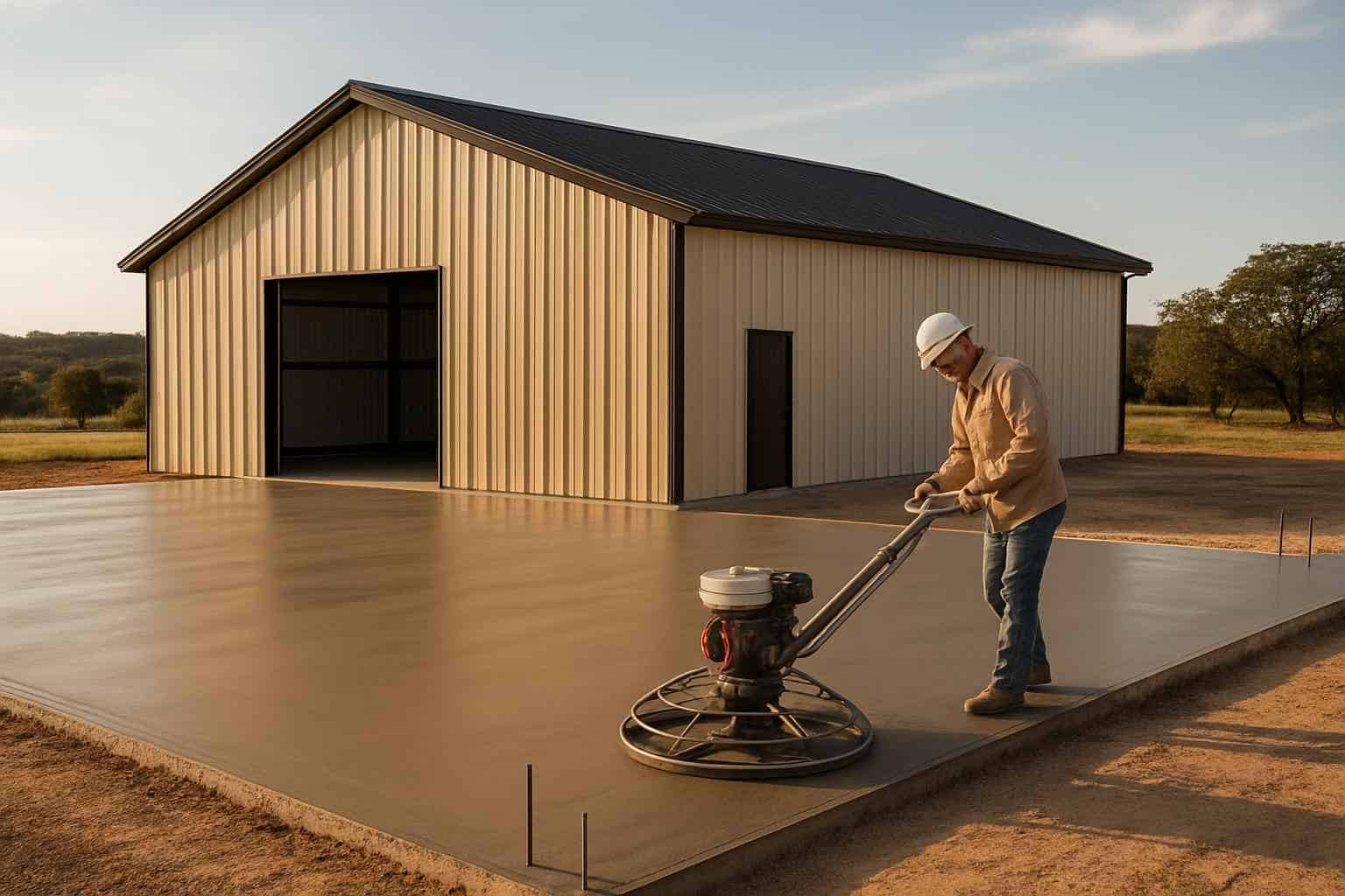 Metal Building Slab Contractor in Blanco TX