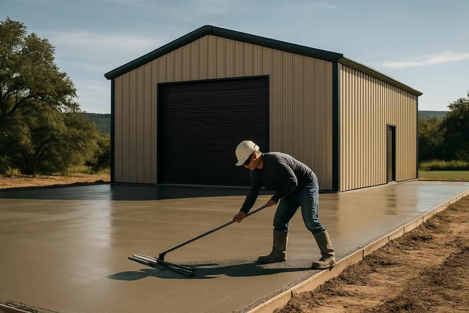 Metal Building Construction Contractor In Ingram TX Metal Building Slab Contractor in Ingram TX