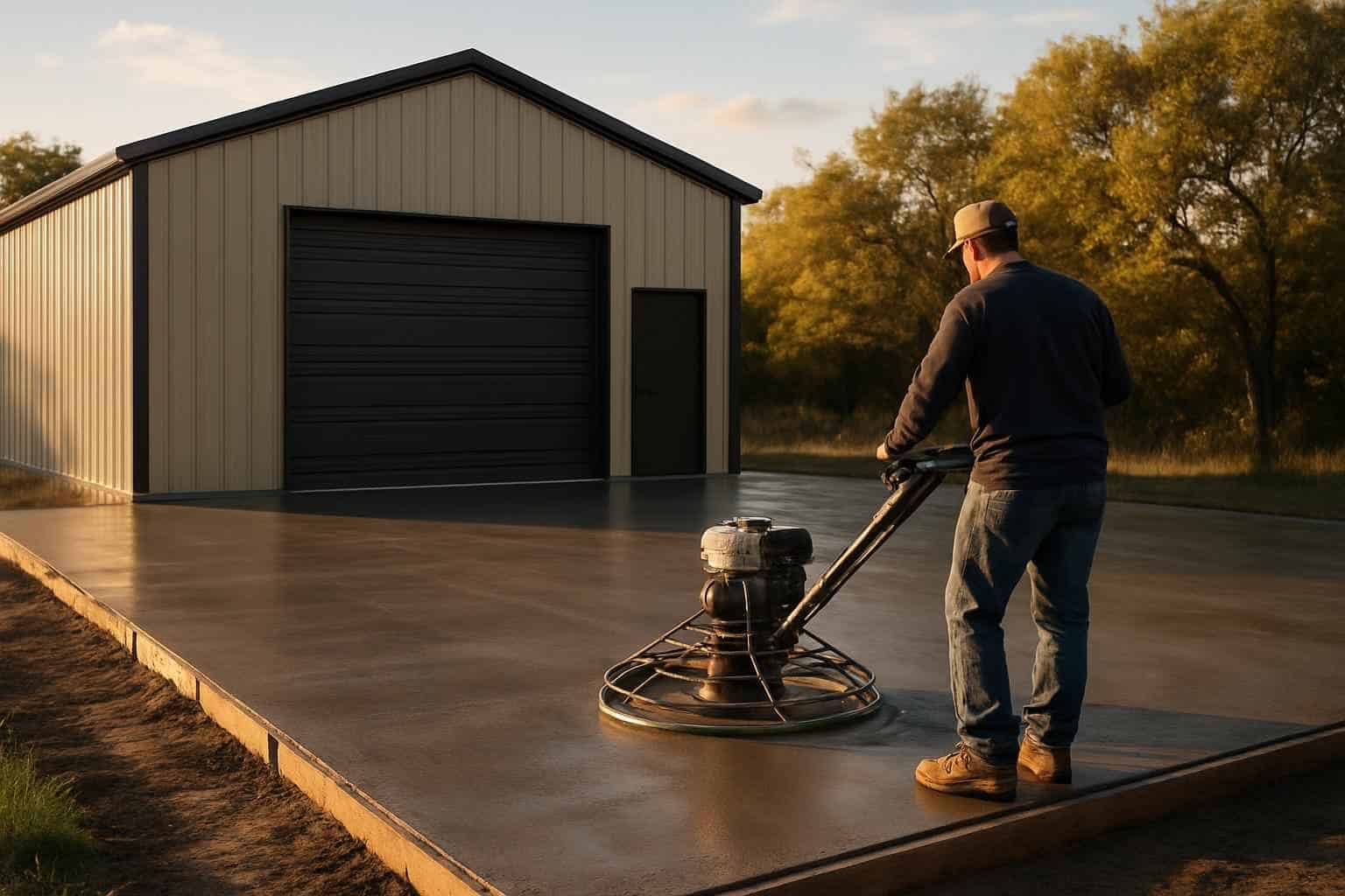 Metal Building Slab Contractor in Johnson City TX