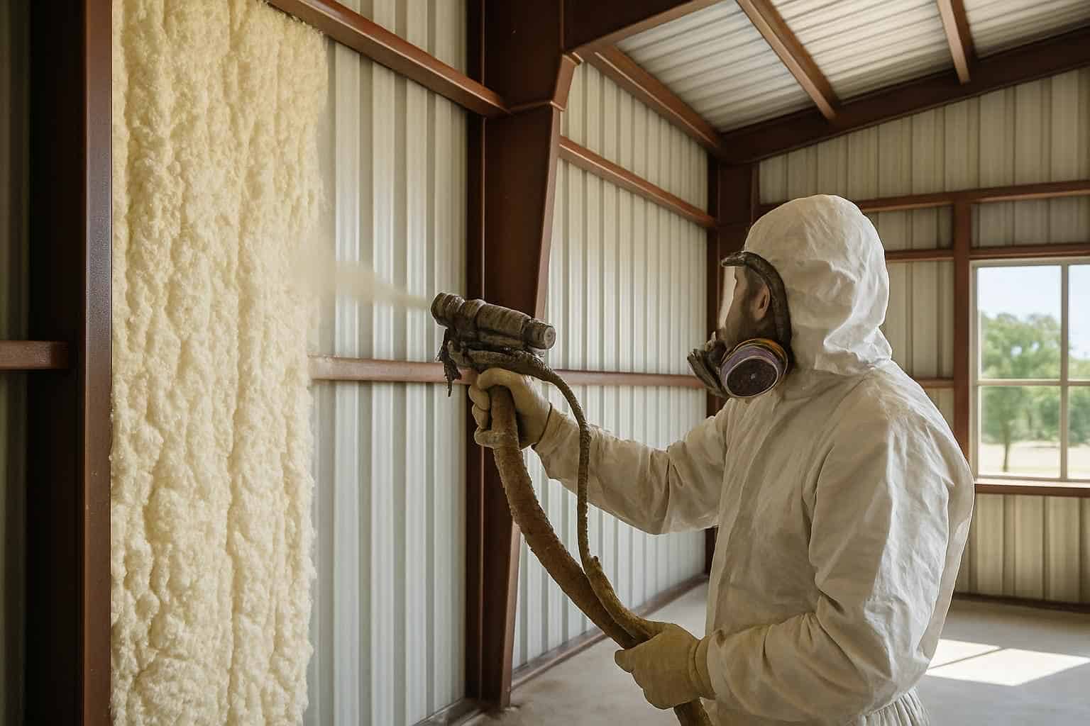 Metal Building Spray Foam Contractor in Ingram TX