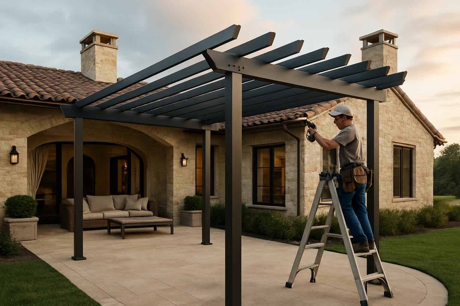 Pergola Contractor In Center Point TX Metal Pergola Builder in Center Point TX