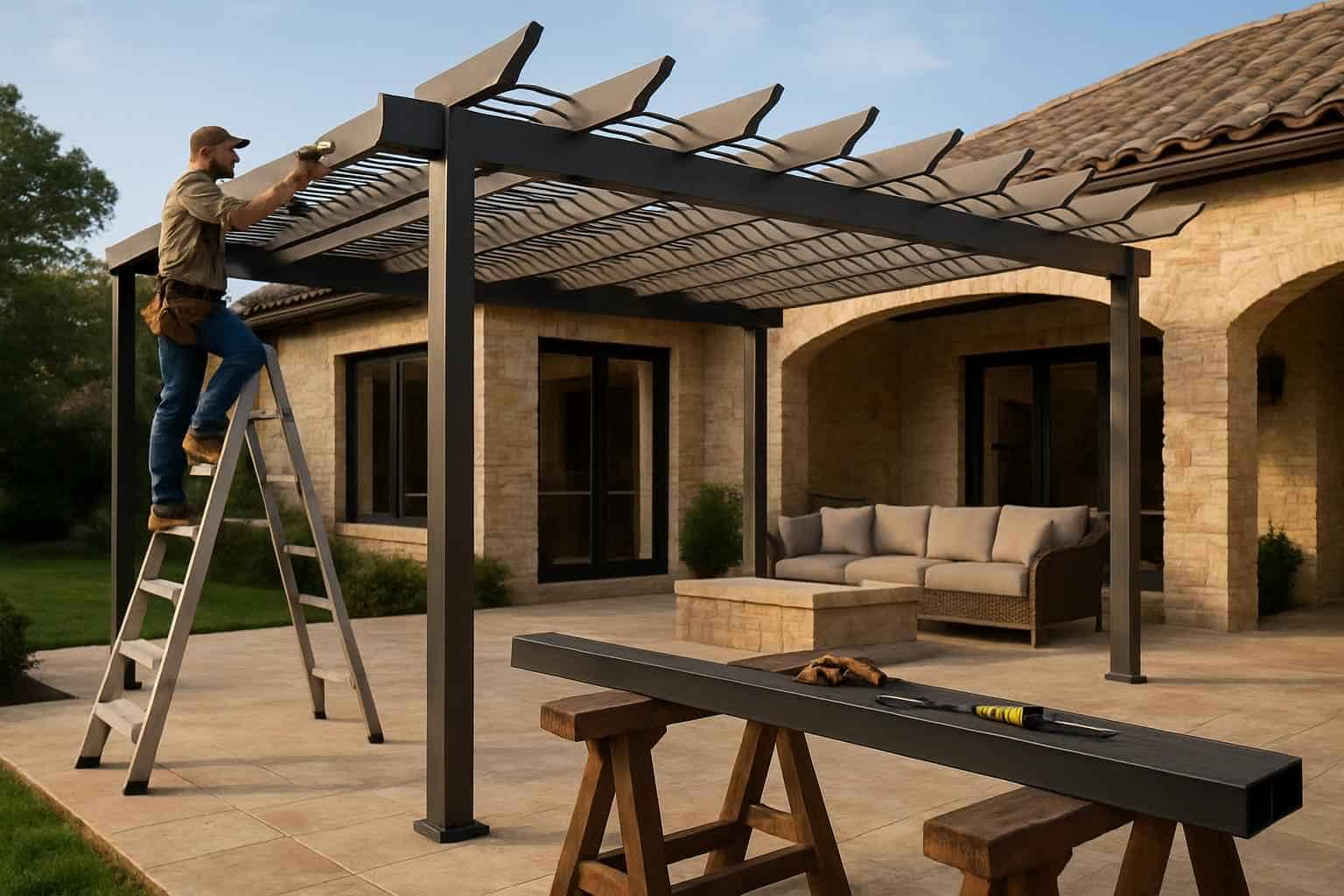 Metal Pergola Builder in Waring TX
