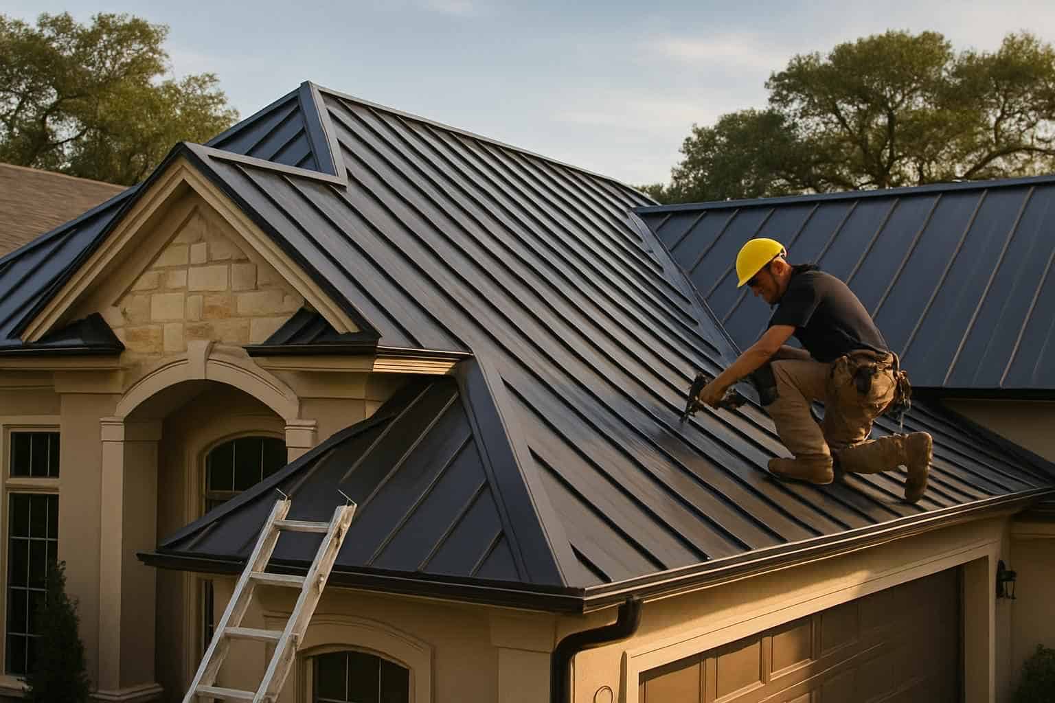 Metal Building Construction Contractor In Waring TX Metal Roof Installation Service in Waring TX