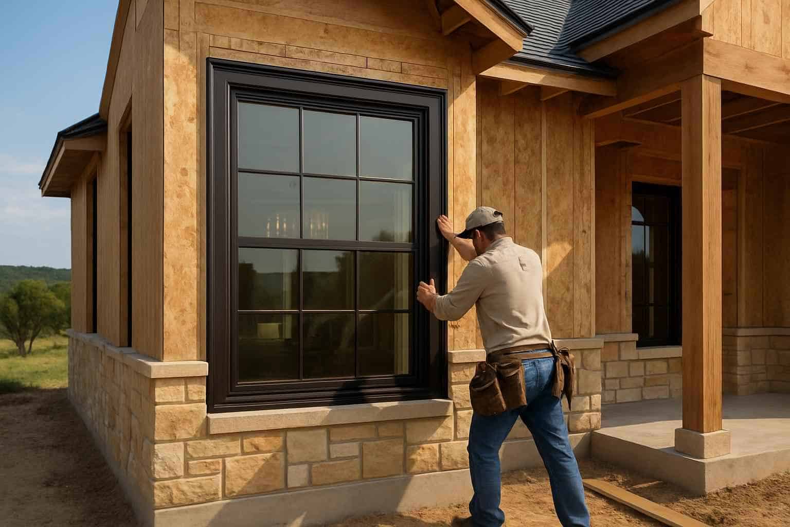 New Construction Window Installation in Center Point TX