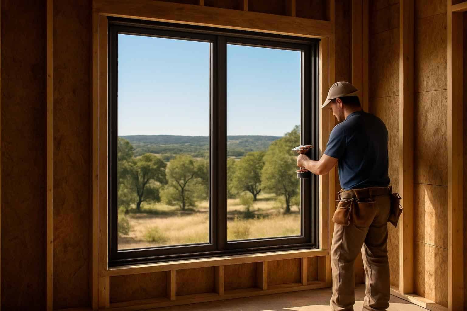 New Construction Window Installation in Sisterdale TX