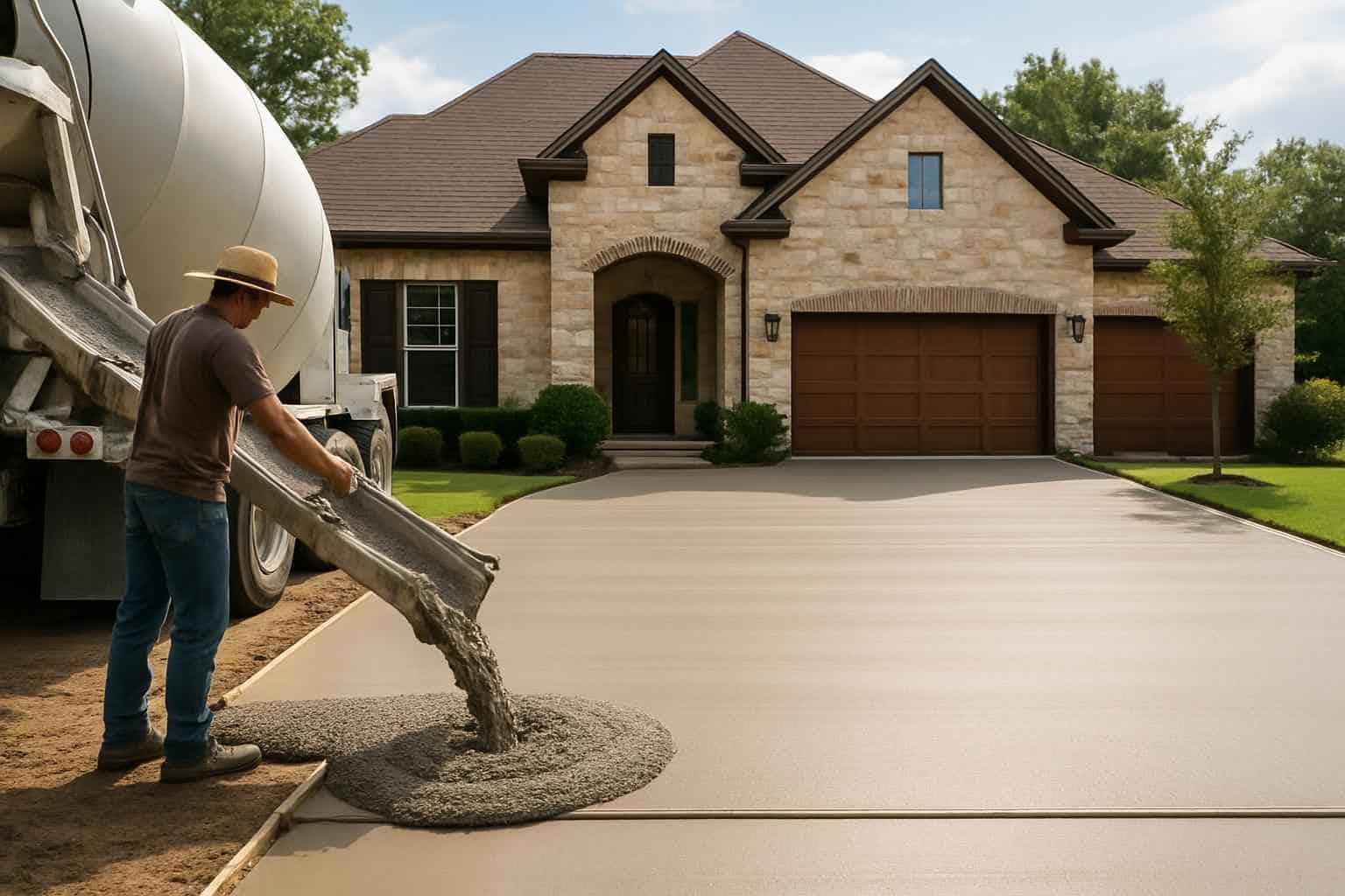 New Driveway Pour Service in Camp Verde TX