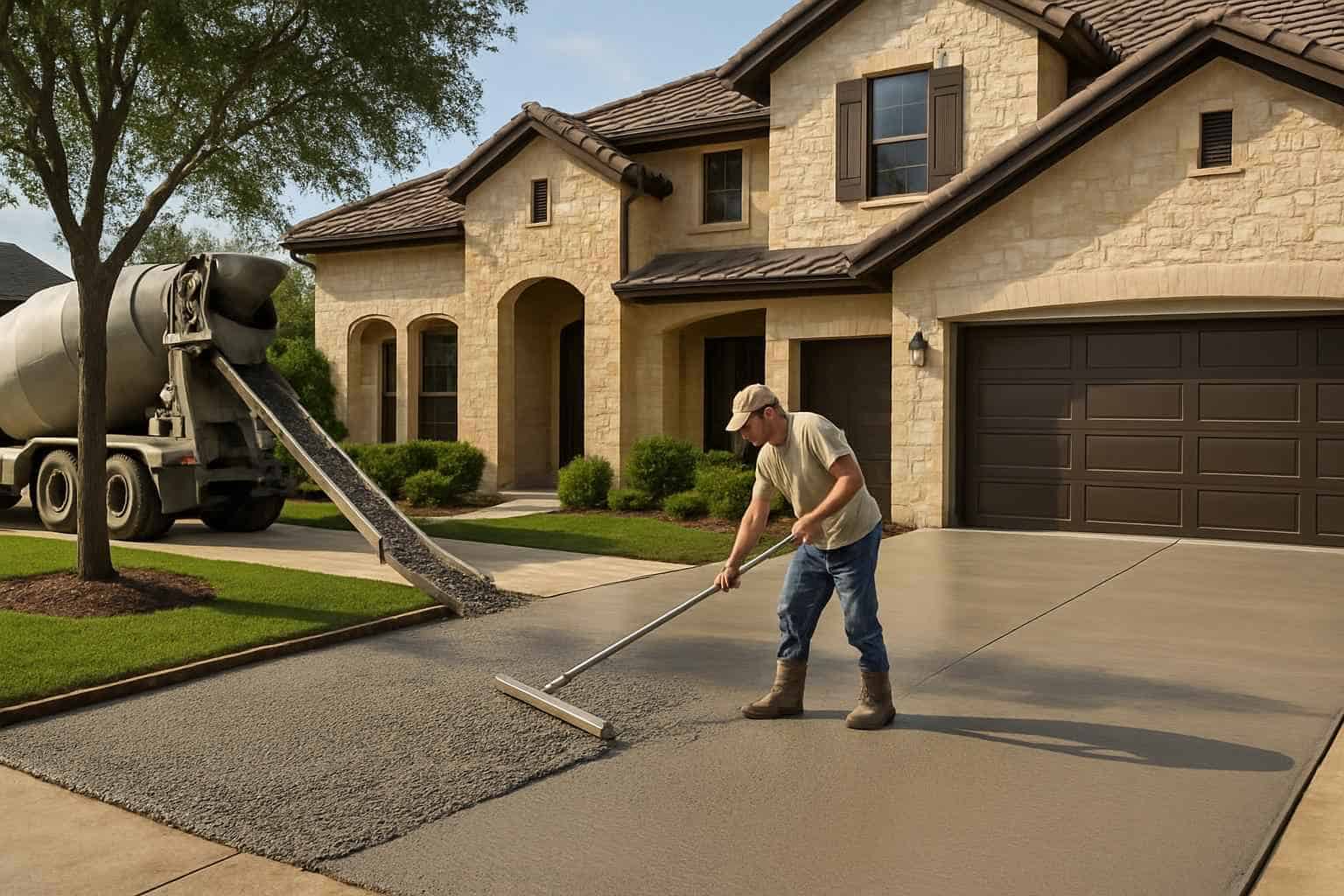 Concrete Driveway Contractor In Ingram TX New Driveway Pour Service in Ingram TX