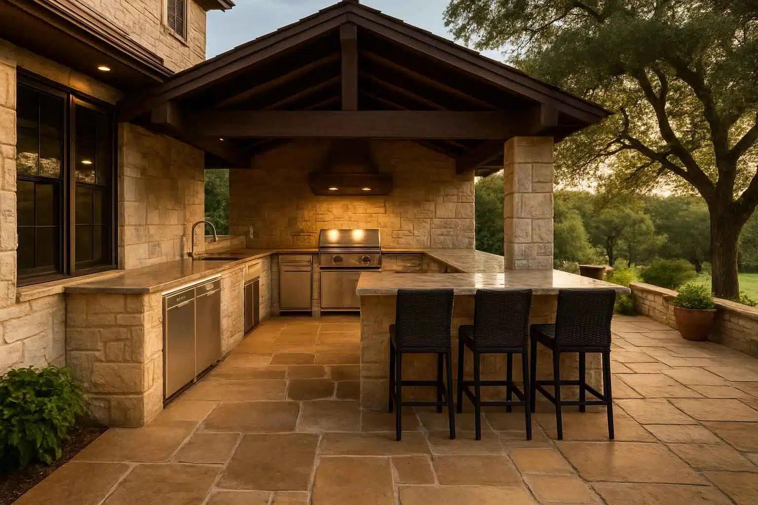 Outdoor Kitchen Patio Builder in Center Point TX