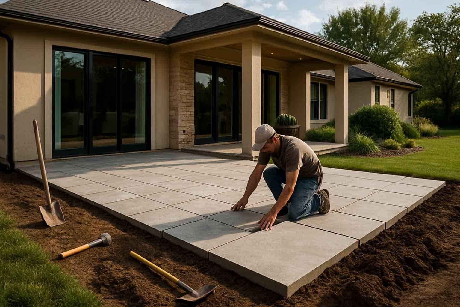 Concrete Slabs Foundations Contractor In Center Point TX Patio Slab Installation Service in Center Point TX