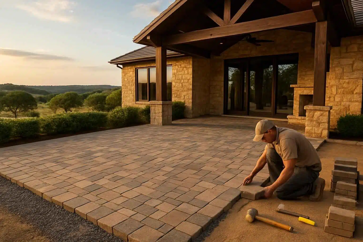 Patio Construction Contractor In Johnson City TX Paver Patio Installation Company in Johnson City TX