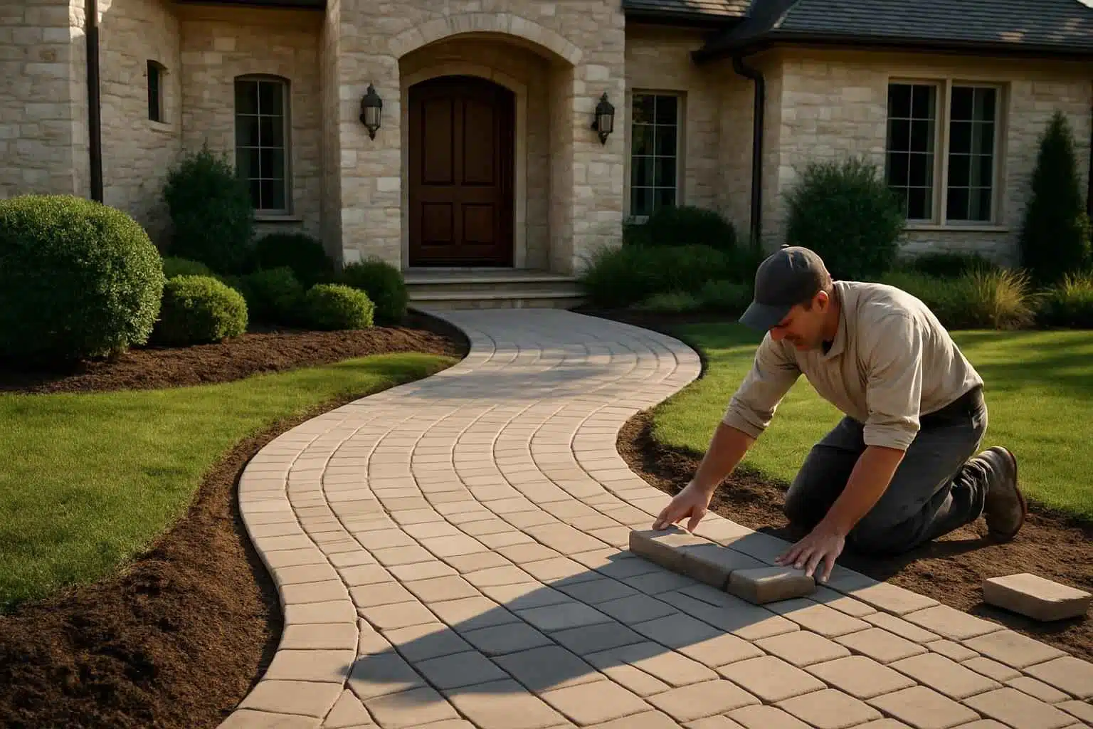 Paver Walkway Installation Service in Center Point TX