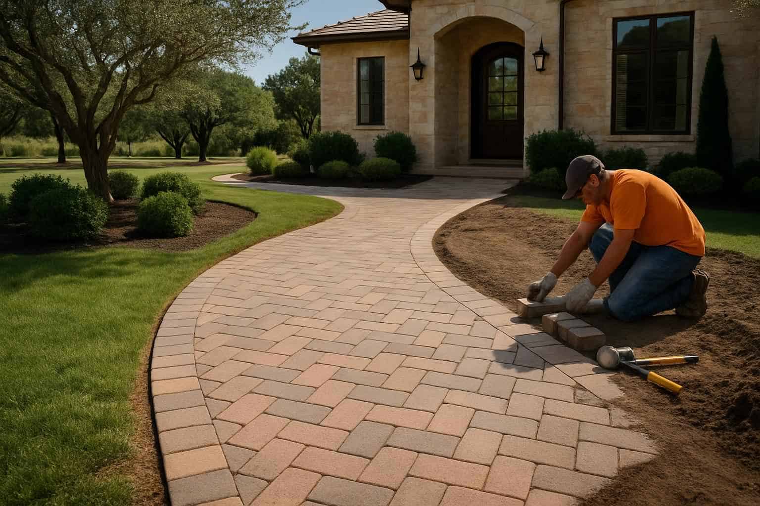 Path Walkway Contractor In Sisterdale TX Paver Walkway Installation Service in Sisterdale TX