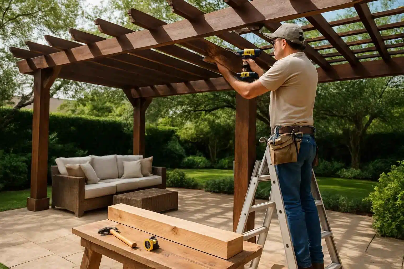 Pergola Repair Service in Waring TX