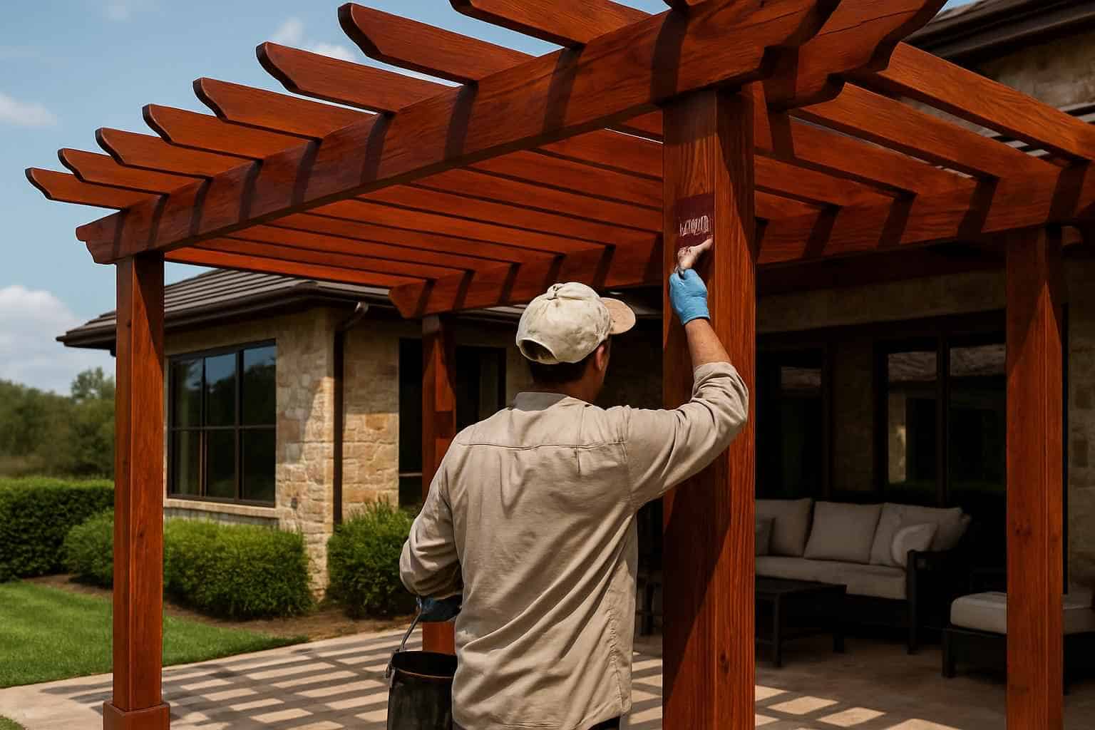 Pergola Stain Service in Johnson City TX